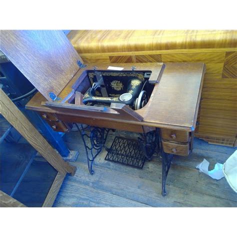 vintage singer sewing machine and cabinet including contents schmalz auctions