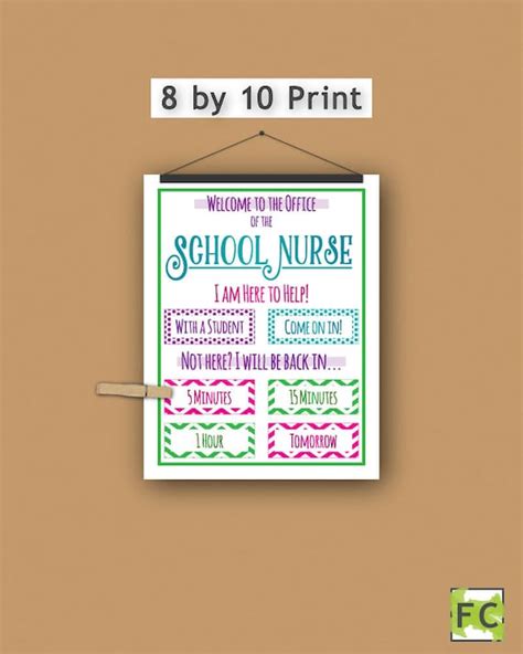 School Nurse Printpersonalized Tdoor