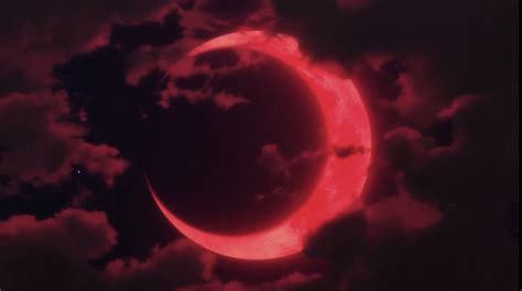𝙖𝙣𝙞𝙢𝙚 𝙫𝙞𝙨𝙪𝙖𝙡 On Twitter Moon In Anime 🌙 Red Aesthetic Aesthetic