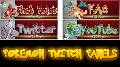 Free Pokemon Go Twitch Panels Pack 12 Youtube