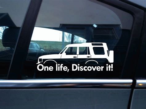 2x One Life Discover It Silhouette Stickers For Land Rover Discovery