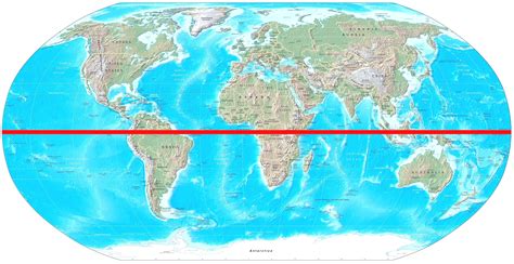 World Globe Map With Equator Wayne Baisey