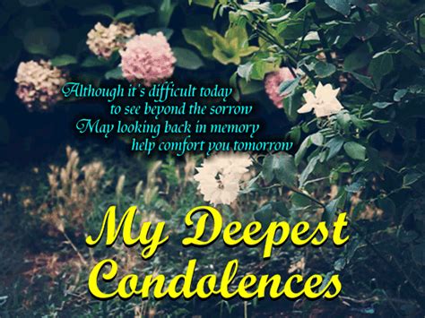 Funeral designs bereavment background condolence letter condolences card sympathy cards floral bouquet sympathy appreciation flowers condolence card sympathy lily sympathy card. My Deepest Condolences. Free Sympathy & Condolences eCards ...