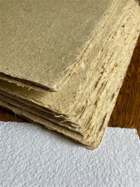 Bamboo Paper 85x11 Inch Card Stock Handmade Paper Raw Etsy