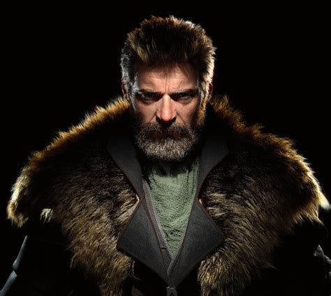 4k Men Beard Leather Jackets Artstation Fur Coats Face Bounty