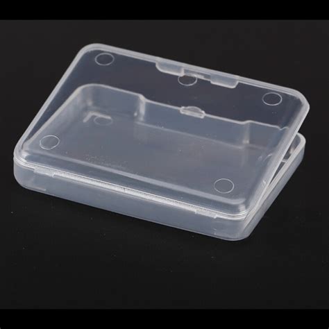 5pcs Plastic Transparent Small Clear Store Box With Lid Storage Box