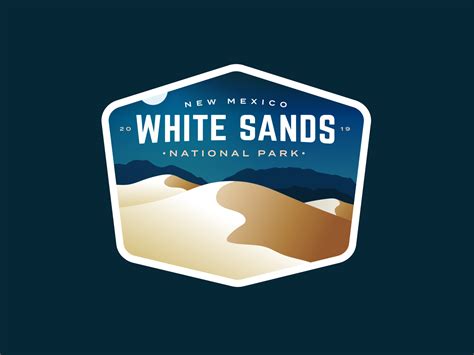 White Sands National Park Badge By Alex Eiman On Dribbble