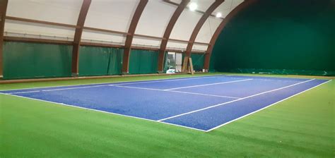 tennis omegna vb ripristino tensostruttura e rifacimento campo tennis in erba sintetica lucon