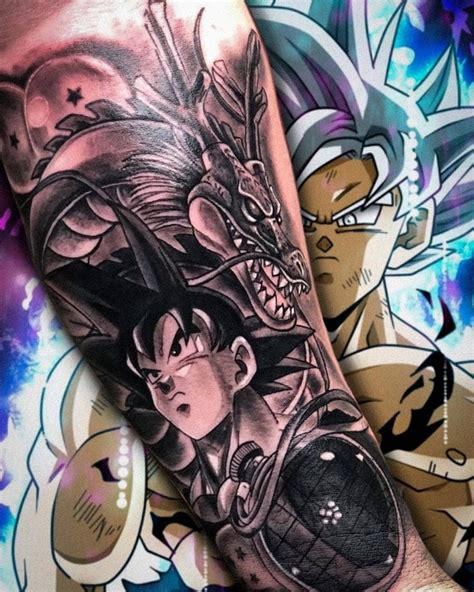 Anime Tattoos 119k On Instagram 💥 Goku And Shenron 💥 By
