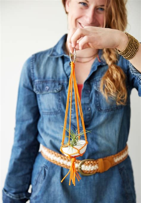 Gather all 8 pieces of cord, fold in half and loop through the ring. 31 DIY Macrame Plant Hanger Patterns | Macramé Plant Hanger