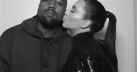 Kim Kardashian Shares Untouched Instagram Photo Kissing Kanye West