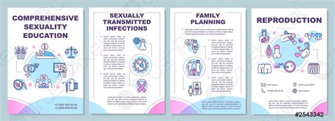 Comprehensive Sexuality Education Brochure Template Stock Vector Crushpixel