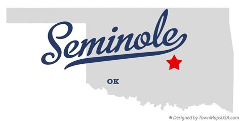 Map Of Seminole Ok Oklahoma