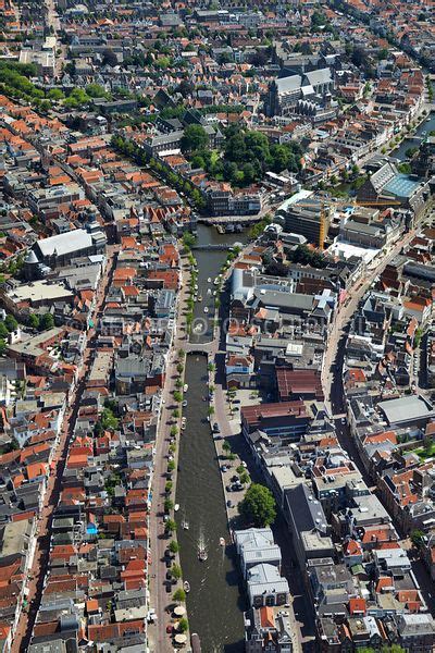 Aerophotostock Leiden Luchtfoto Rijn De Oude Rijn Nieuwe Rijn