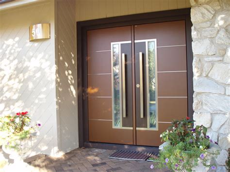 The front entrance of your home is the focus for anyone coming to your house. European double front door - Contemporary - Entry - New York - by Bella Porta