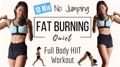 10 Min No Jumping Full Body Fat Burning Hiit Workout Quiet Cardio Beginner And Apartment