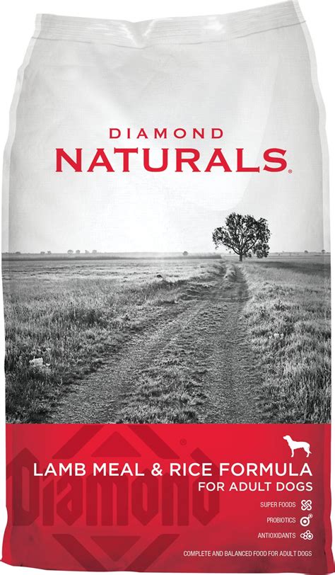 Taken directly from the diamond naturals website: Diamond Naturals Lamb Meal & Rice Formula Adult Dry Dog ...