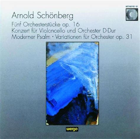 Arnold Schönberg Stücke Für Orchester Op16 Nr1 5 Cd Jpc
