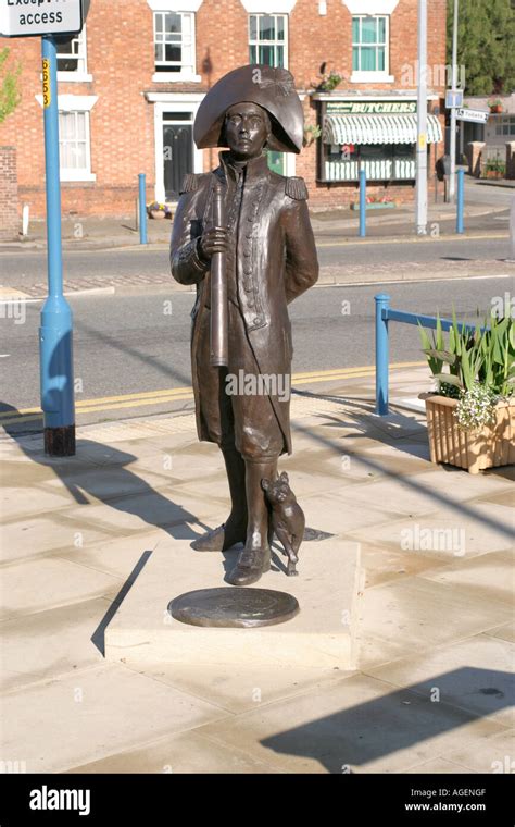 Statue Of Matthew Flinders Donington Village Lincolnshire Uk Stock
