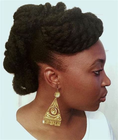 Twisted Updo For Natural Hair Black Women Hairstyles Updo Hairstyles