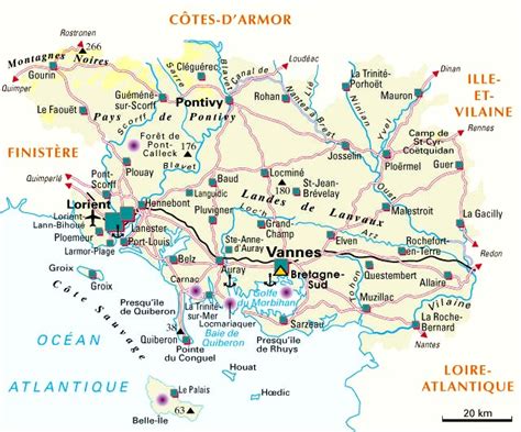 Morbihan Département 56 Voyages Cartes