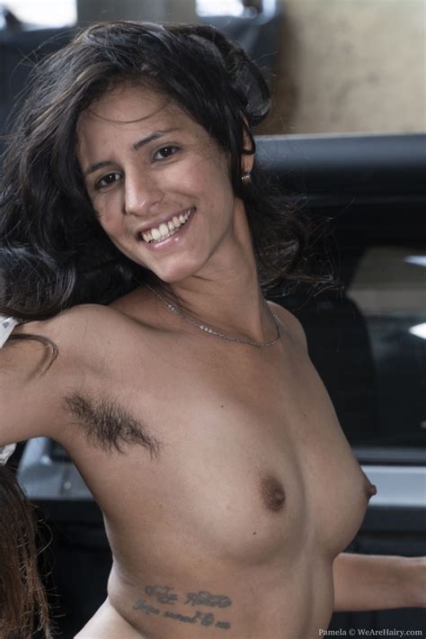Wearehairy Pamela Pamela Poses Naked On Her Black Truck The Best Porn Website