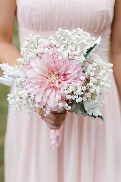 Altar flowers church flowers funeral flowers wedding flowers bouquet wedding blue wedding ikebana creative flower arrangements funeral flower welcome to afloral, your floral decorating company. Baby's breath and blush dahlia bridesmaid bouquet, by ...