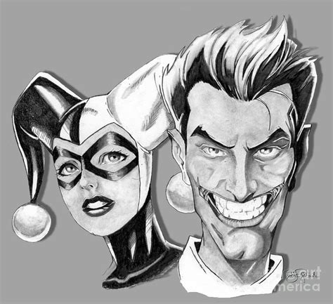 Harley Quinn And Joker Drawing