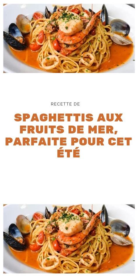 Salade froide de penne aux tomates cerise et courgettes. Spaghettis aux Fruits de Mer (avec images) | Spaghetti ...