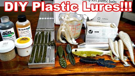How To Make Soft Plastic Fishing Lures Youtube