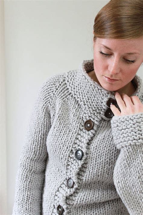 Knitting Pattern Top Down Super Bulky Sweater Twiggy Etsy Knit
