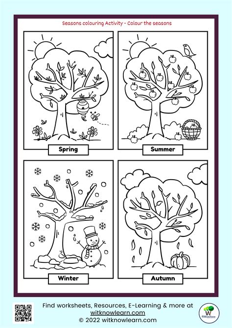 Engage Your Little Ones With This Evs Colouring Season Worksheet For