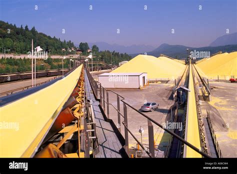 Port Moody Port Of Vancouver Bc British Columbia Canada Sulphur