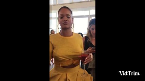 No Bra Rihanna Pierced Nipples Hard Nipples Bouncing Tits In Public