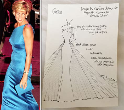 Royal Wedding News Meghan Markle Wedding Dress Sketch Inspired By