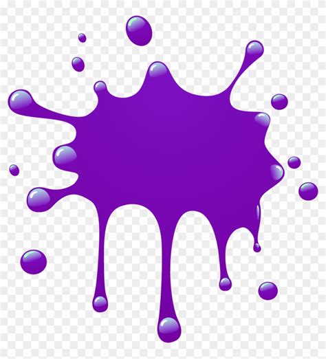 Free Paint Splashes On Behance Splatter Drip Clipart Purple Paint