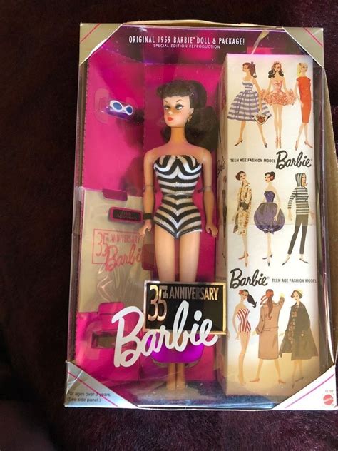 Barbie 35th Anniversary Special Edition Reproduction Of Original 1959 Barb For Sale Online