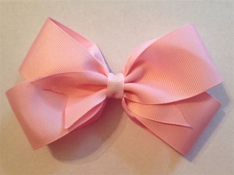 5 Inch Light Pink Hair Bow