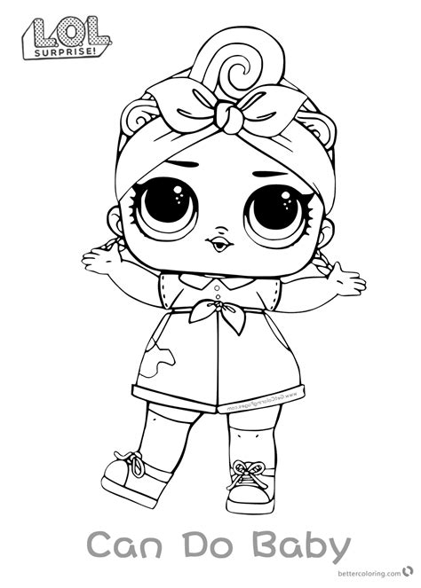 Lol Surprise Doll Coloring Pages Series 3 Can Do Baby Free Printable Coloring Pages