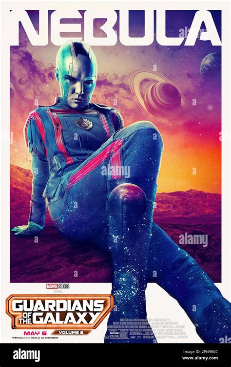Guardianes De La Galaxia Vol 3 Cartel De Personaje Estadounidense Karen Gillan Como Nebula