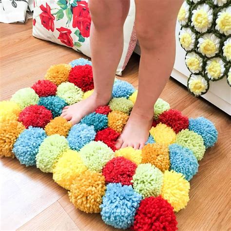 25 Beautiful Diy Pom Pom Rug Ideas Pom Pom Rug Pattern