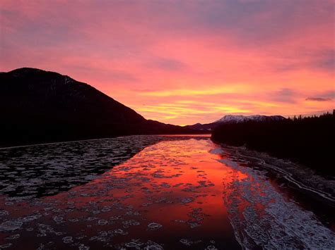 No Filter Needed Greatest Sunrise I Have Ever Experienced Liard River