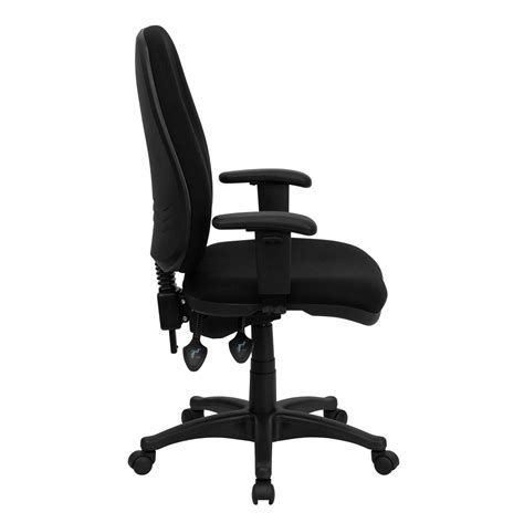 Although there's a backrest available for purchase, going without is the better option to. New High Back Black Fabric Ergonomic Computer Chair with ...