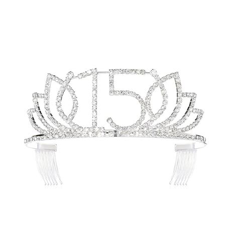 Buy Dczerong Princess Girls 15 Birthday Tiara Crown Quinceanera Tiara