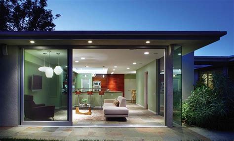 desain pintu kaca geser rumah modern rancangan desain