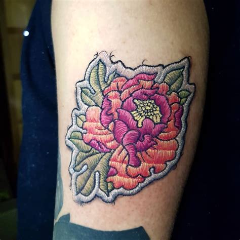 32 Stunning Embroidery Tattoo Ideas That Even Your Grandmother Will