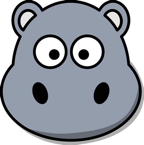 Download Free Photo Of Hippoheadcartooncutegrey From
