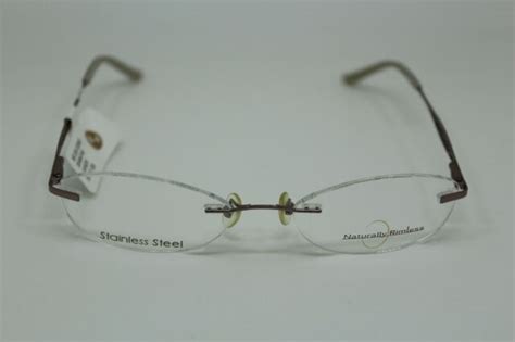 Naturally Rimless Eyeglass Frames Stainless Prescription Women 5017