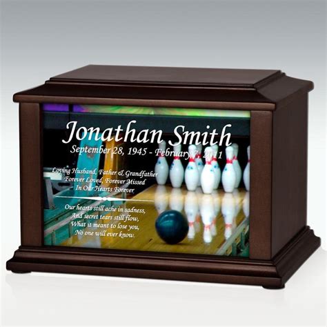 Large Bowling Infinite Impression Cremation Urn Engravable