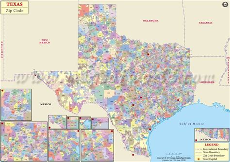 Texas Zip Codes Map Zip Codes In Texas Tx Postal Codes